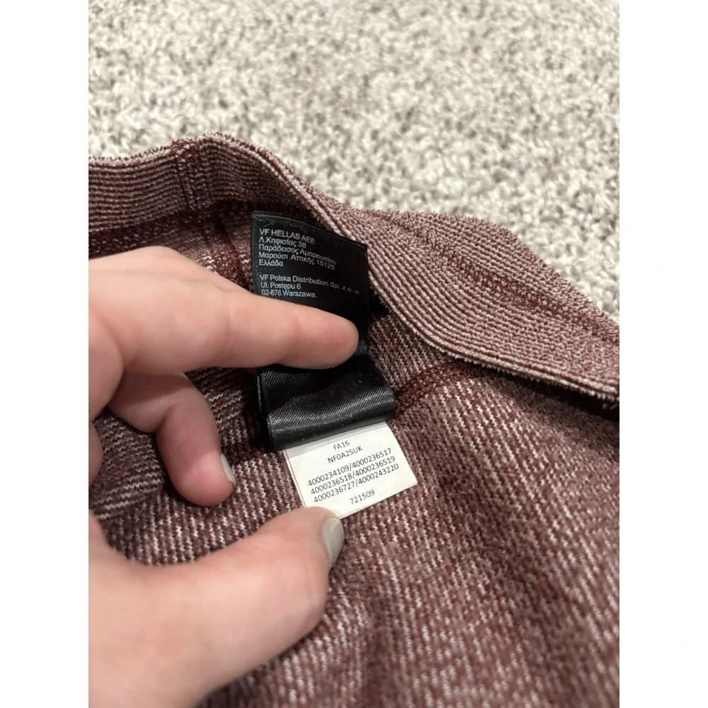 The North Face Glacier 1/4 Quarter Zip Pullover Base Layer Red Microfleece Small